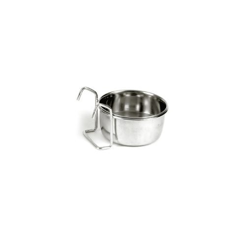 Pet Dog Puppy Bird Hook-on Bowl Stainless Steel Coop Cup 150ml | Classic