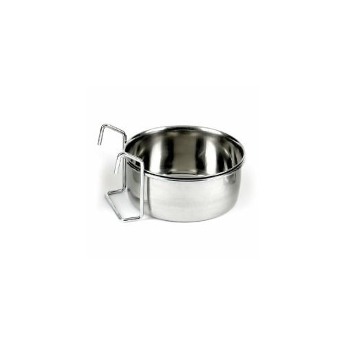 Pet Dog Puppy Bird Hook-on Bowl Stainless Steel Coop Cup 300ml | Classic