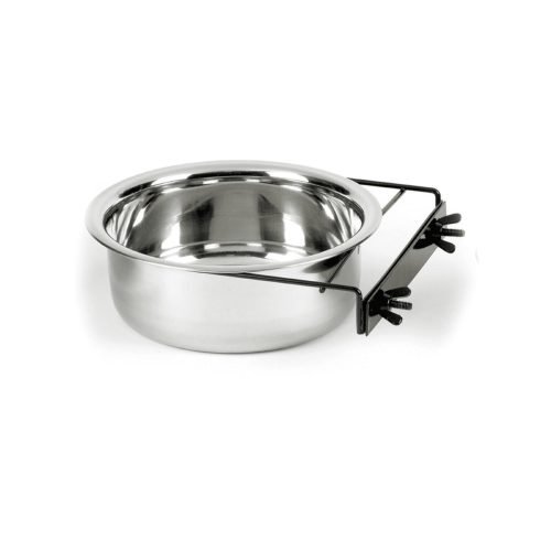 Pet Dog Bird Bolt-on Bowl Stainless Steel Coop Cup 1900ml | Classic