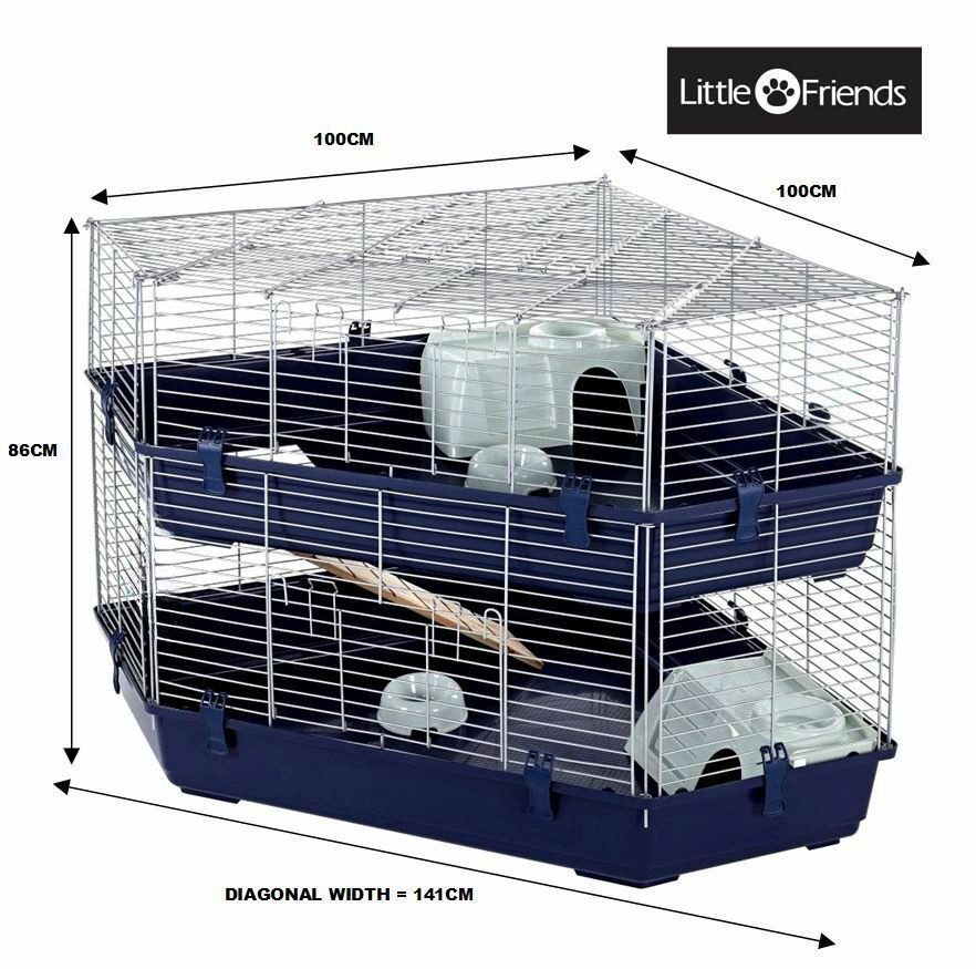 Rabbit & Guinea Pig Cage 142cm – Indoor Double Corner | Little Friends - Image 5
