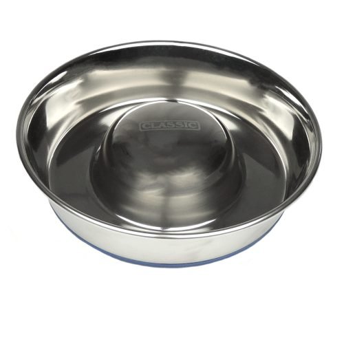 Dog Slow Feeder Bowl Stainless Steel 2600ml | Classic