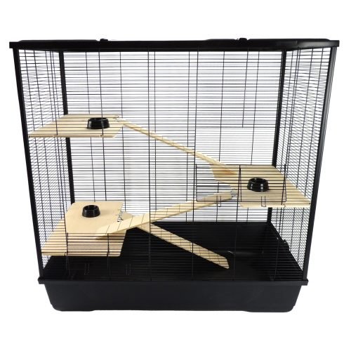 Hamster, Rat & Chinchilla Cage 100cm – Belfry XL Tall Black | Little Friends