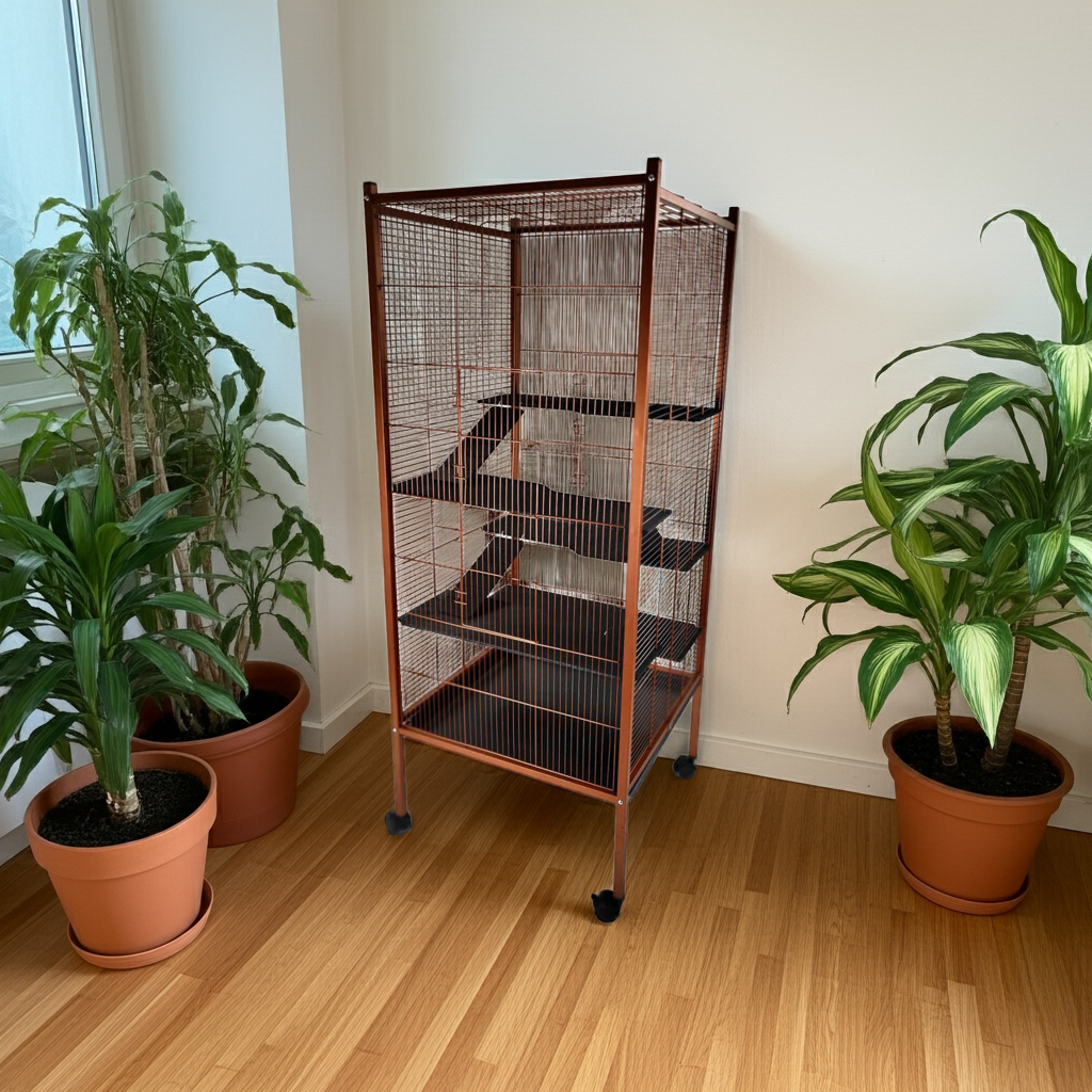 Rat Chinchilla & Ferret Cage 150cm – Copper Tall Metal | Little Friends - Image 6