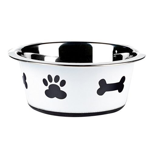 Classic Pet Products Classic Posh Paws Bowl, 900 ml, White
