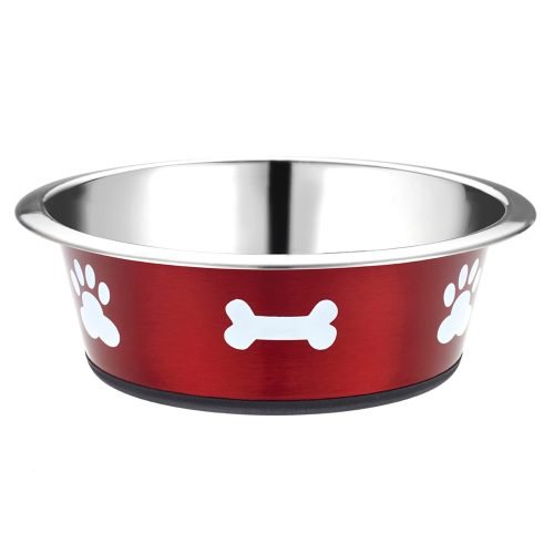 Classic Pet Products Posh Paws Bowl, 1600 ml, Red