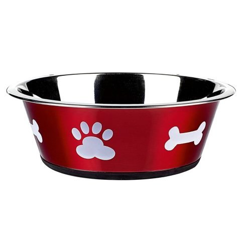 Classic Pet Products Posh Paws Bowl, 2500 ml, Red