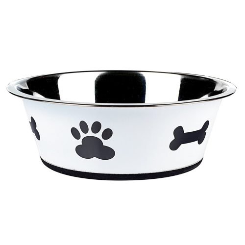 Classic Pet Products Posh Paws Bowl, 2500 ml, White