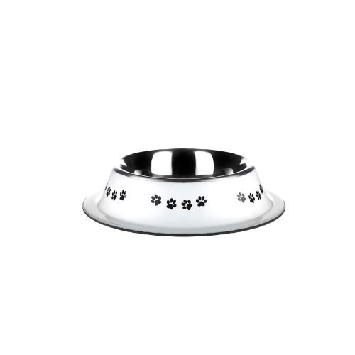 Classic Pet Products Posh Paws Non Tip Bowl, 500 ml, White