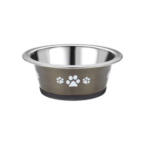 Pet Cat Dog Bowl Dish Posh Paws 240ml Graphite | Classic
