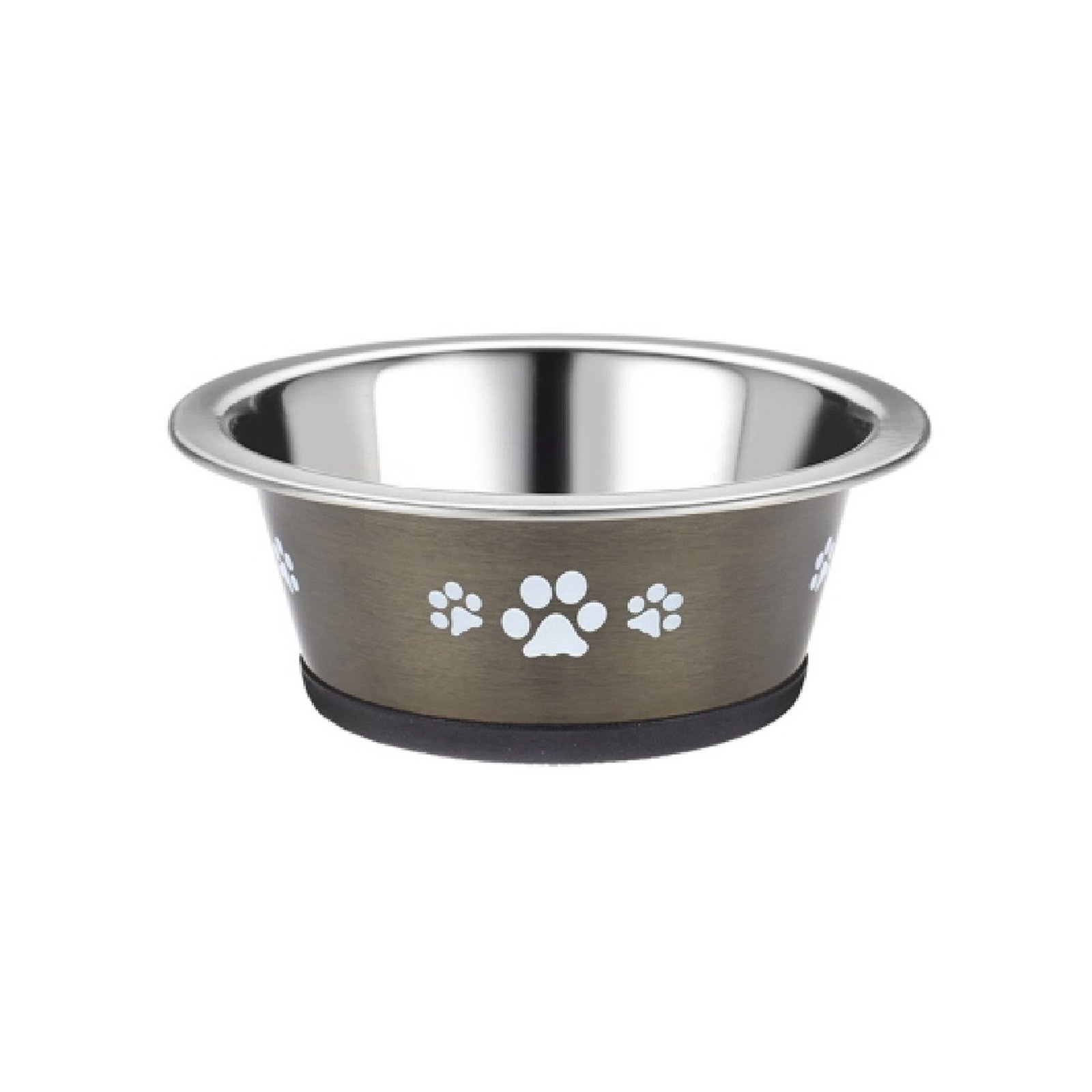 Pet Cat Dog Bowl Dish Posh Paws 240ml Graphite | Classic