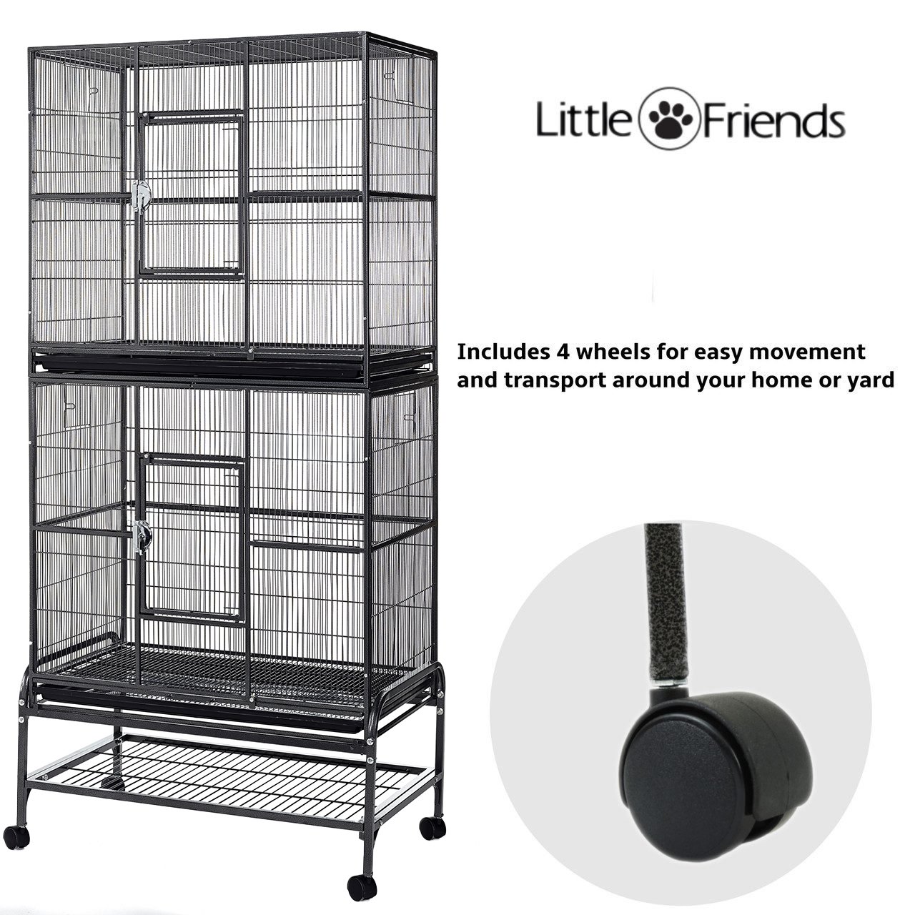 Degu, Rat, Ferret & Chinchilla Cage 183cm – Rockford Double | Little Friends - Image 4