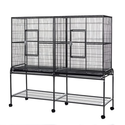 Bird Flight Cage 165cm – Elegance Large Double Metal Cage | Little Friends