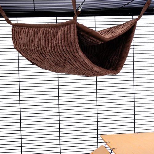 Pet Rat Ferret Chinchilla Giant Double Bunkbed Hammock - Luxury Chocolate | Little Friends
