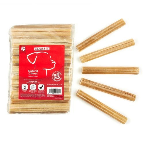 Dog Chew Pressed Rolls 125mm - Pack of 50 | Classic