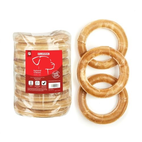 Dog Chew Pressed Rings 150mm - Pack of 10 | Classic
