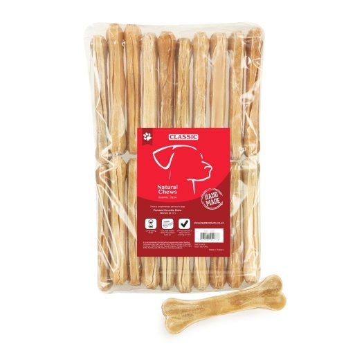 Dog Chew Pressed Knuckle Bone 165mm - Pack of 20 | Classic