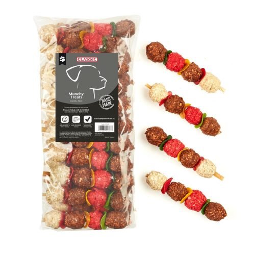 Dog Munchy Kebabs Treat Chew Pack of 20 - 150mm | Classic