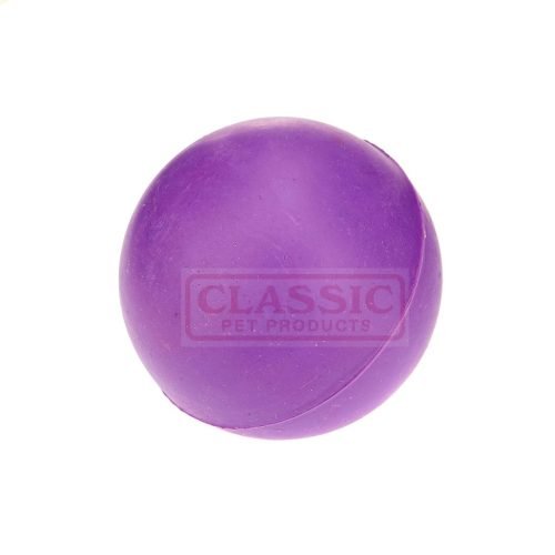 Dog Toy Solid Rubber Ball Medium - Purple | CLASSIC