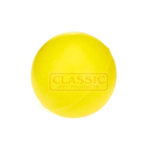 Dog Toy Solid Rubber Ball Small - Yellow | CLASSIC