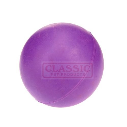Dog Toy Solid Rubber Ball Large - Purple | CLASSIC
