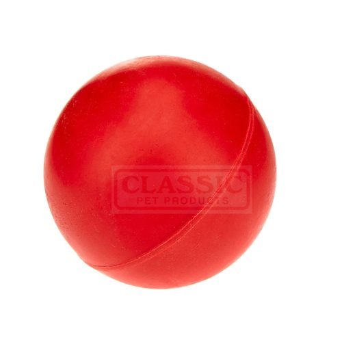 Dog Toy Solid Rubber Ball Large - Red | CLASSIC