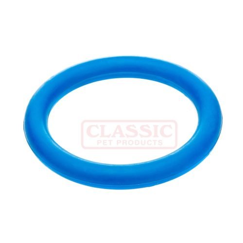 Dog Toy Solid Rubber Ring Large - Blue | CLASSIC