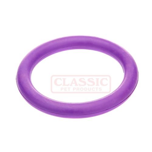 Dog Toy Solid Rubber Ring Large - Purple | CLASSIC