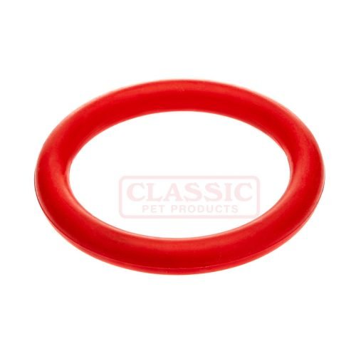 Dog Toy Solid Rubber Ring Large - Red | CLASSIC