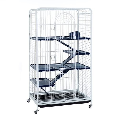 Chinchilla & Ferret Cage 140cm – Blenheim Extra Tall White | Little Friends