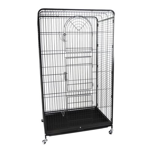 Parrot & Cockatiel Cage 140cm – Aurora Tall Black | Little Friends