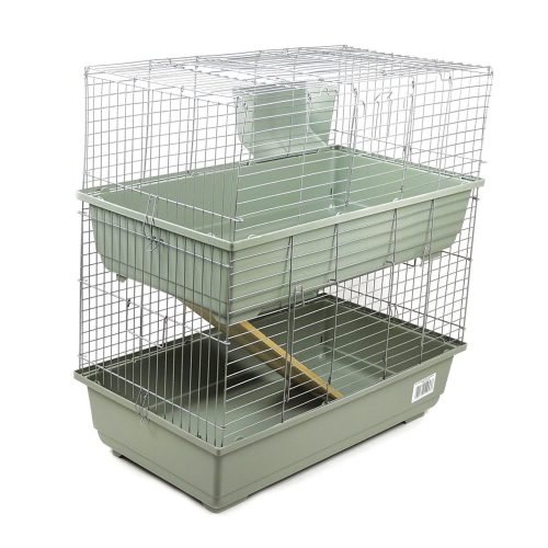 Rabbit & Guinea Pig Cage 80cm Double - Beige | Little Friends