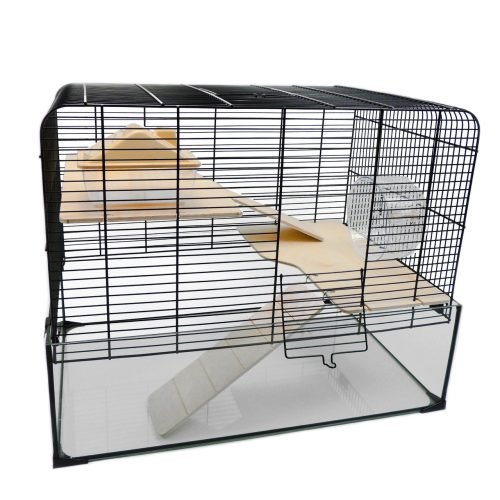 Gerbil, Rat & Hamster Glass Cage – Savoy Gerilarium with Accessories | Little Friends