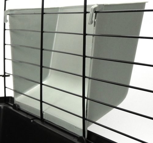 Pet Rabbit Guinea Pig Chinchilla Hay Rack Plastic Adjustable - Beige | Little Friends