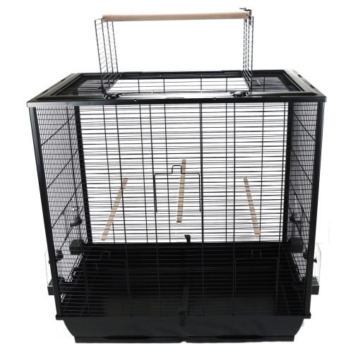 Budgie, Canary & Finch Cage – Waldorf Black with Perches | Little Friends