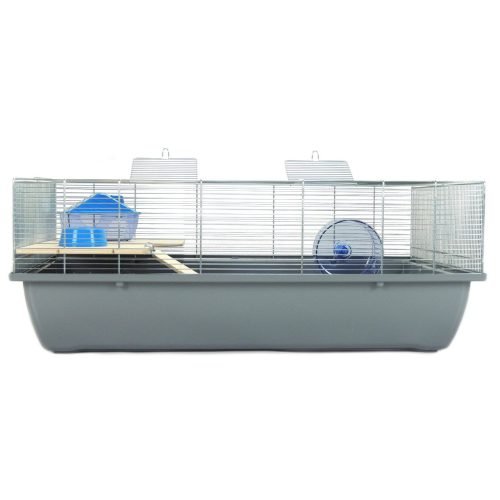 Hamster & Rat Cage Carlton 78x48x29cm with Shelf - Grey | Little Friends