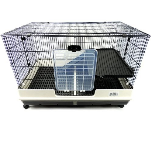 Rat, Chinchilla & Ferret Cage 100cm – Windsor 1-Level Grey/White | Little Friends