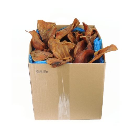 Dog Treats – 100 Natural Pig’s Ears Premium Box | Classic