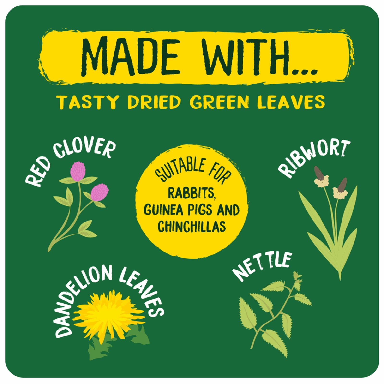 Pet Rabbit Guinea Pig Chinchilla Foraging Leaves - 60g | Excel - Image 2