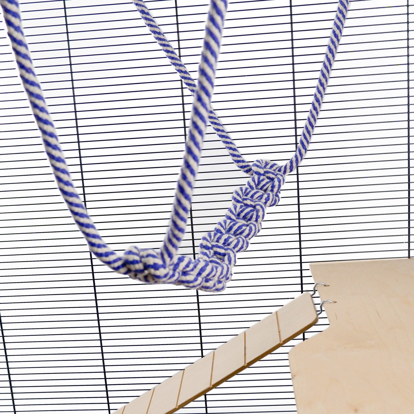 Rats Ferrets Sugar Gliders Rope Bridge Boredom Breaker Climbing Toy Blue | Little Friends - Image 2