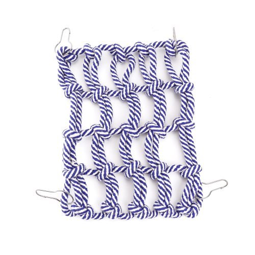 Rats Ferrets Sugar Gliders Rope Cargo Net Climber Boredom Breaker Toy Blue | Little Friends