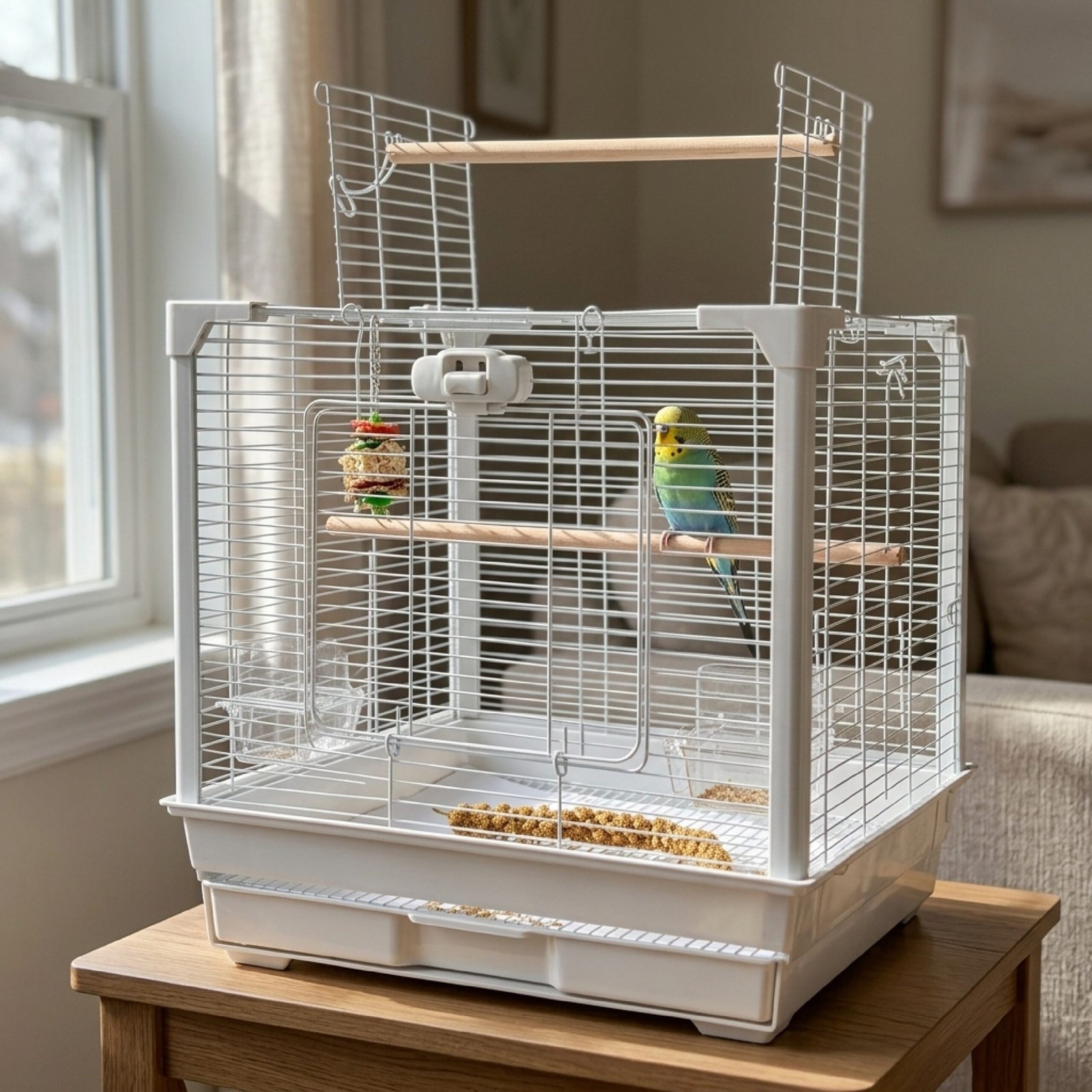 Treetop Classic Top-Opening Bird Cage for Budgies, Canaries & Finches | Little Friends - Image 5