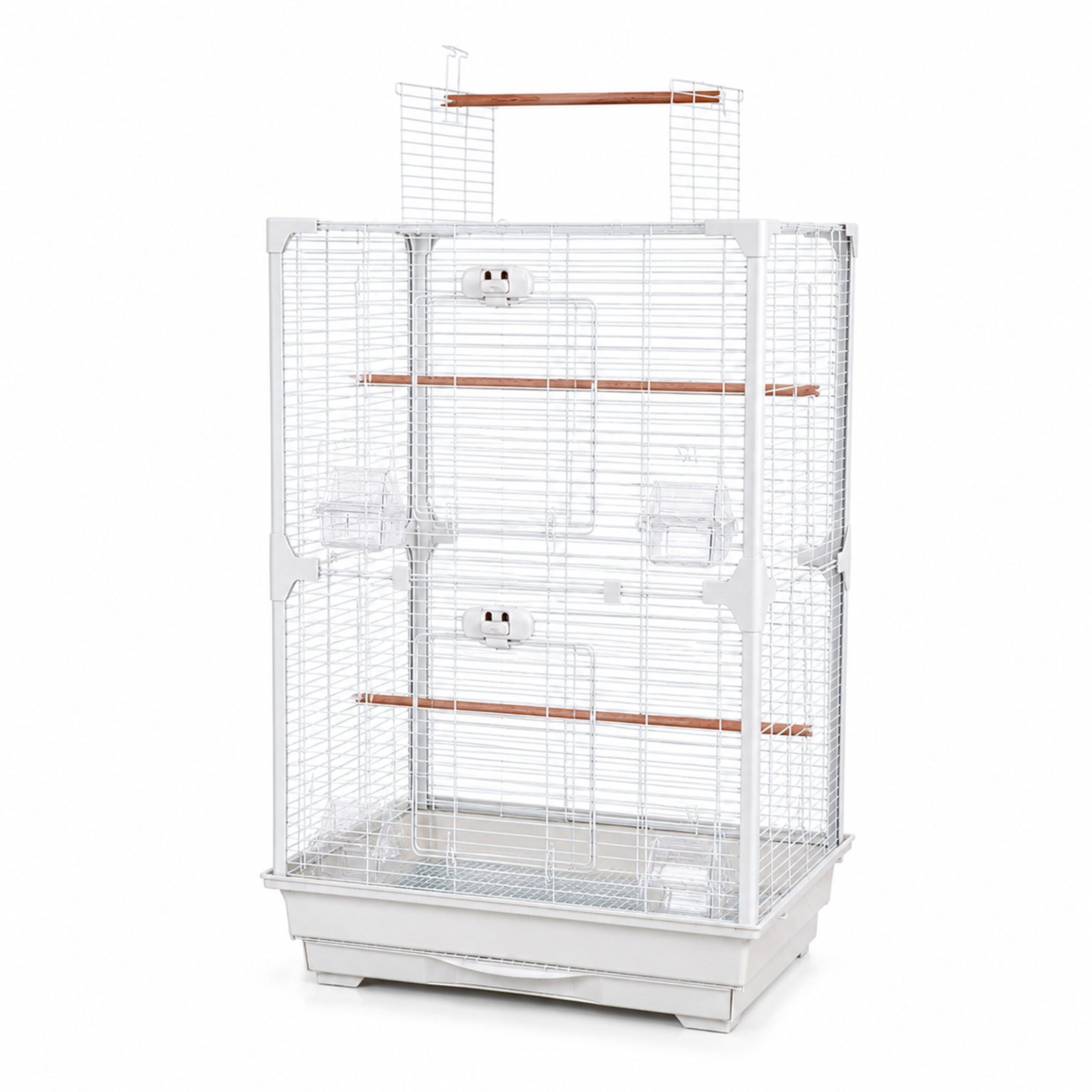 High Perch Tall Top-Opening Bird Cage with Twin Perches | Little Friends