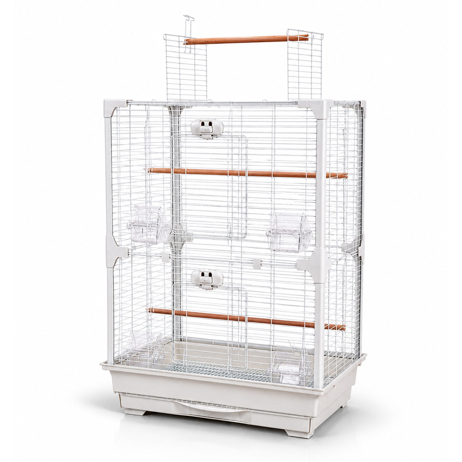 High Perch Tall Top-Opening Bird Cage with Twin Perches | Little Friends