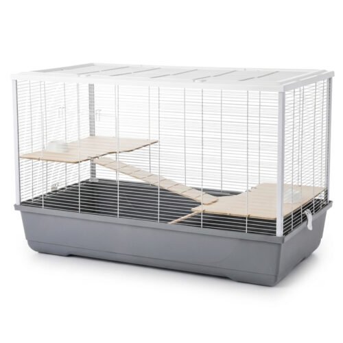 Hamster & Rat Cage 100cm – Langham XL Multi-Level Grey/White | Little Friends