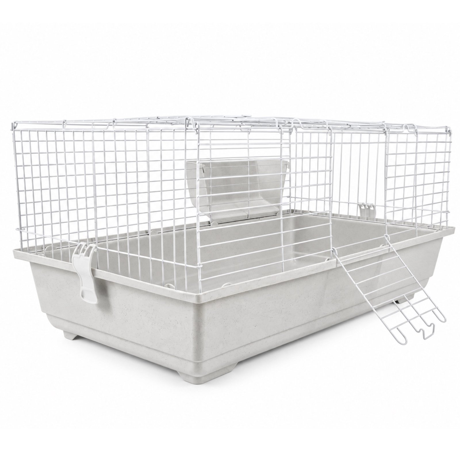 Rabbit & Guinea Pig Cage 120cm - White with Hayrack | Little Friends - Image 4