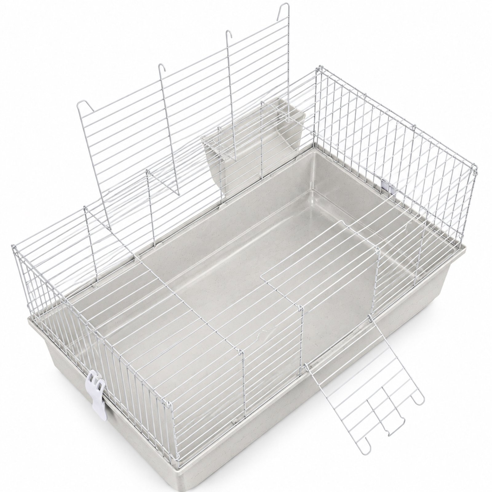 Rabbit & Guinea Pig Cage 120cm - White with Hayrack | Little Friends - Image 3