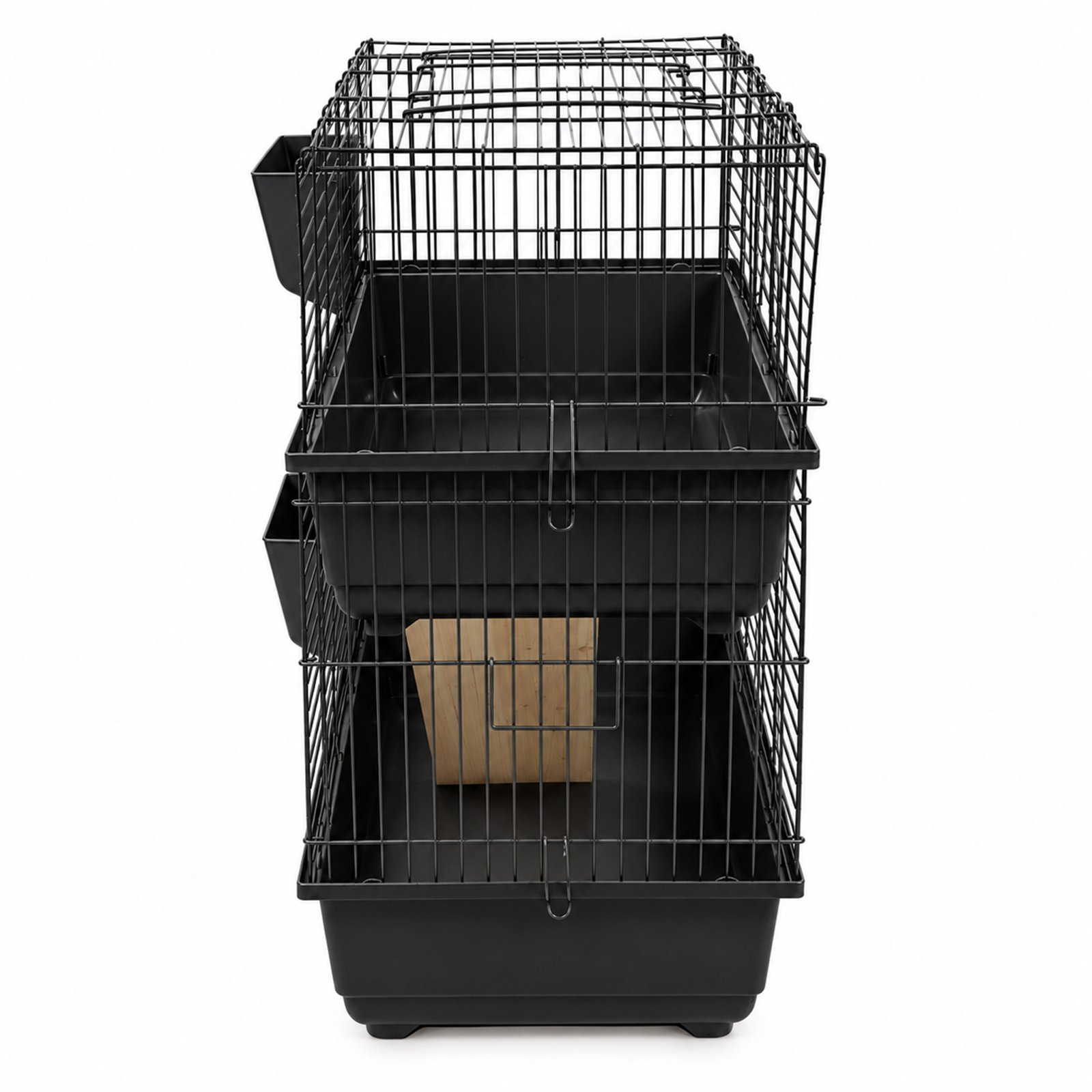 Rabbit & Guinea Pig Cage 120cm - Indoor Double-Tier, Black | Little Friends - Image 2