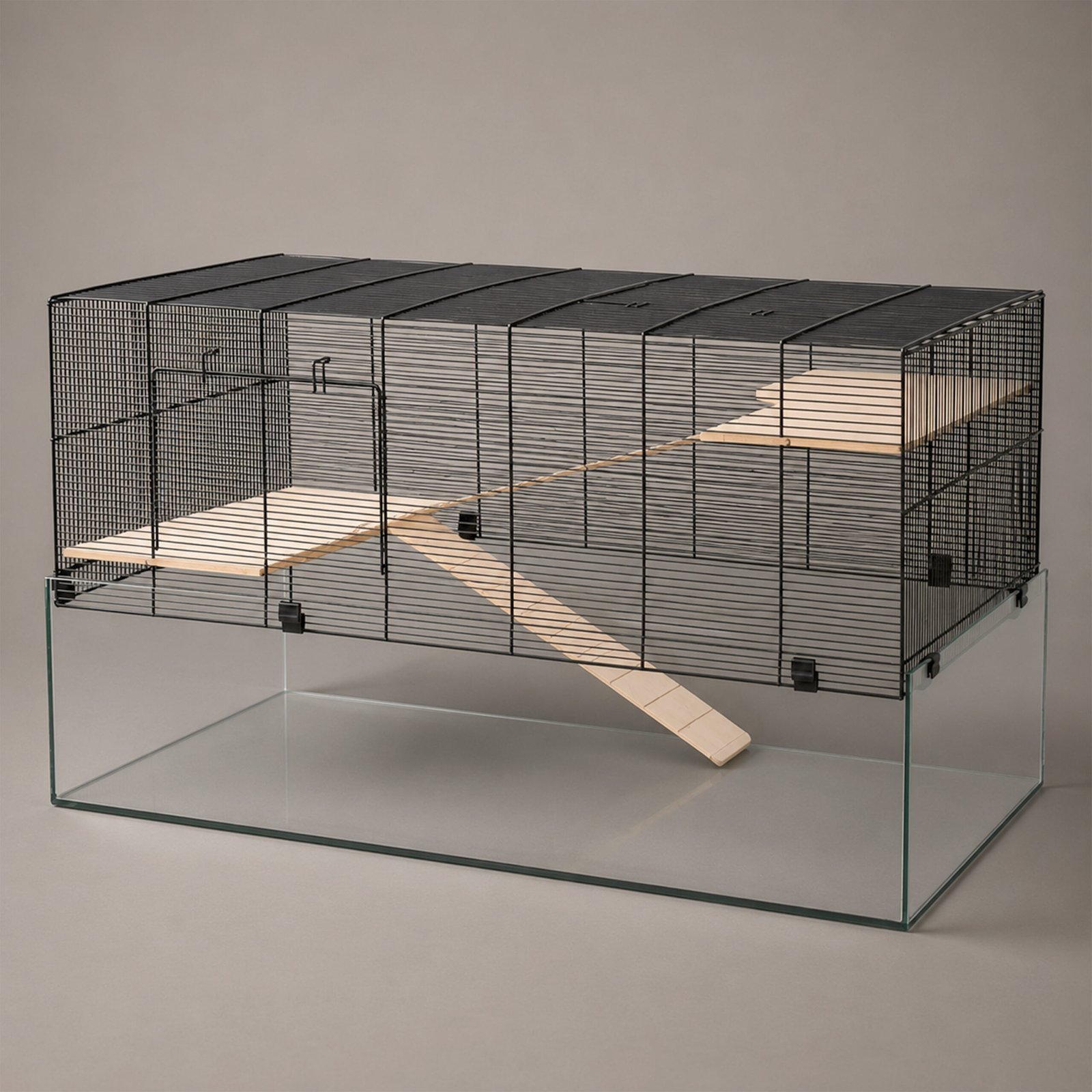 Gerbil, Rat & Hamster Glass Cage - The Atlantis Gerbilarium with Accessories | Little Friends - Image 3