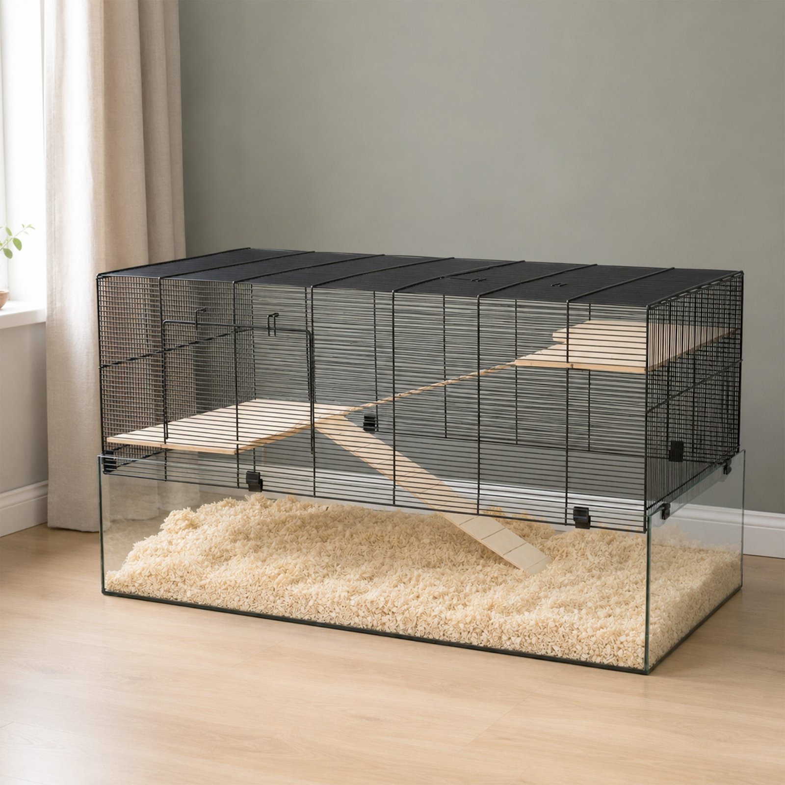 Gerbil, Rat & Hamster Glass Cage - The Atlantis Gerbilarium with Accessories | Little Friends - Image 4