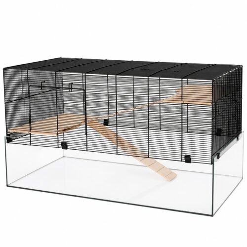 Gerbil, Rat & Hamster Glass Cage - The Atlantis Gerbilarium with Accessories | Little Friends